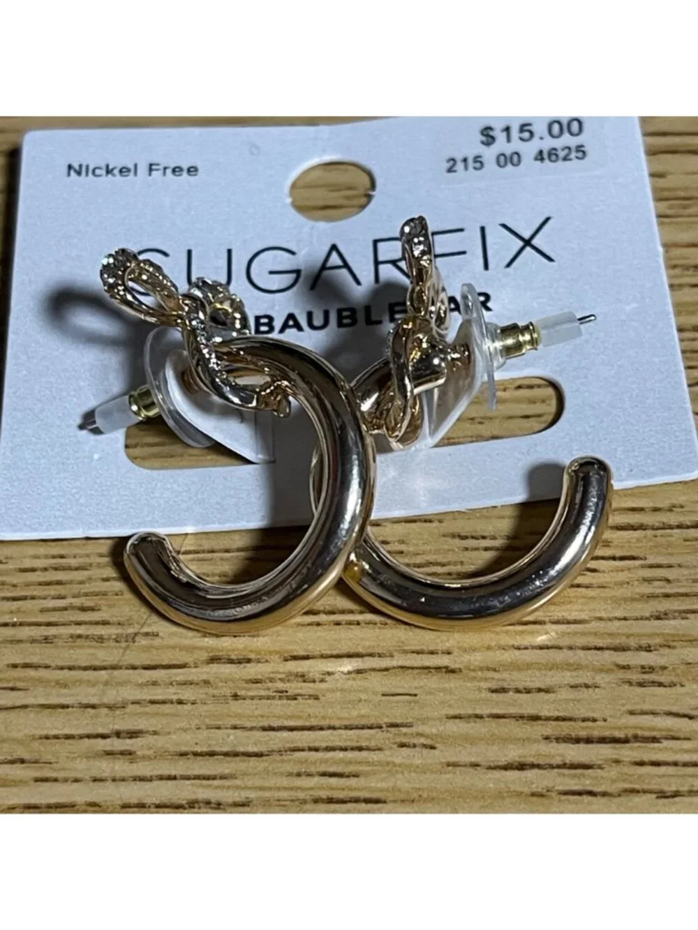 Universal Thread & Sugarfix Jewelry Set - Hoops Earrings Layered Necklace